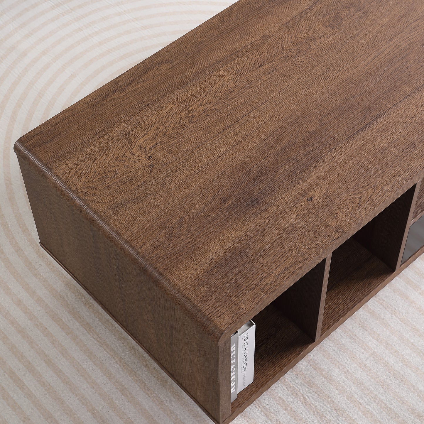 Tauris HOVERCTDO Coffee Table – Dark Oak with Painted Black Drawer