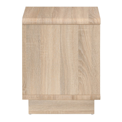 Tauris HOVERETLO Side Table – Light Oak with White Painted Drawer