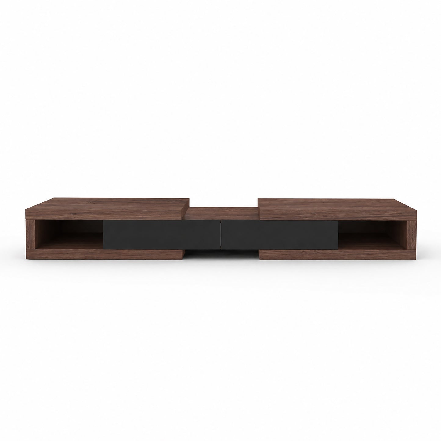 Tauris Slide Entertainment Center, TV Cabinet, Entertainment Unit 2500mm Expandable Low Line Dark Oak