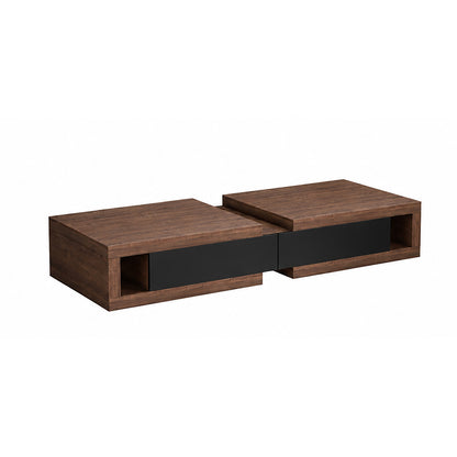 Tauris Slide Entertainment Center, TV Cabinet, Entertainment Unit 2500mm Expandable Low Line Dark Oak