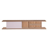 Tauris Auldrin 2000 Floating Entertainment Unit, Hovering Wall Mount Cabinet Oak