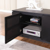 Tauris Broadway Entertainment Center, TV Cabinet, Entertainment Unit 2250mm Subwoofer Storage Black Oak