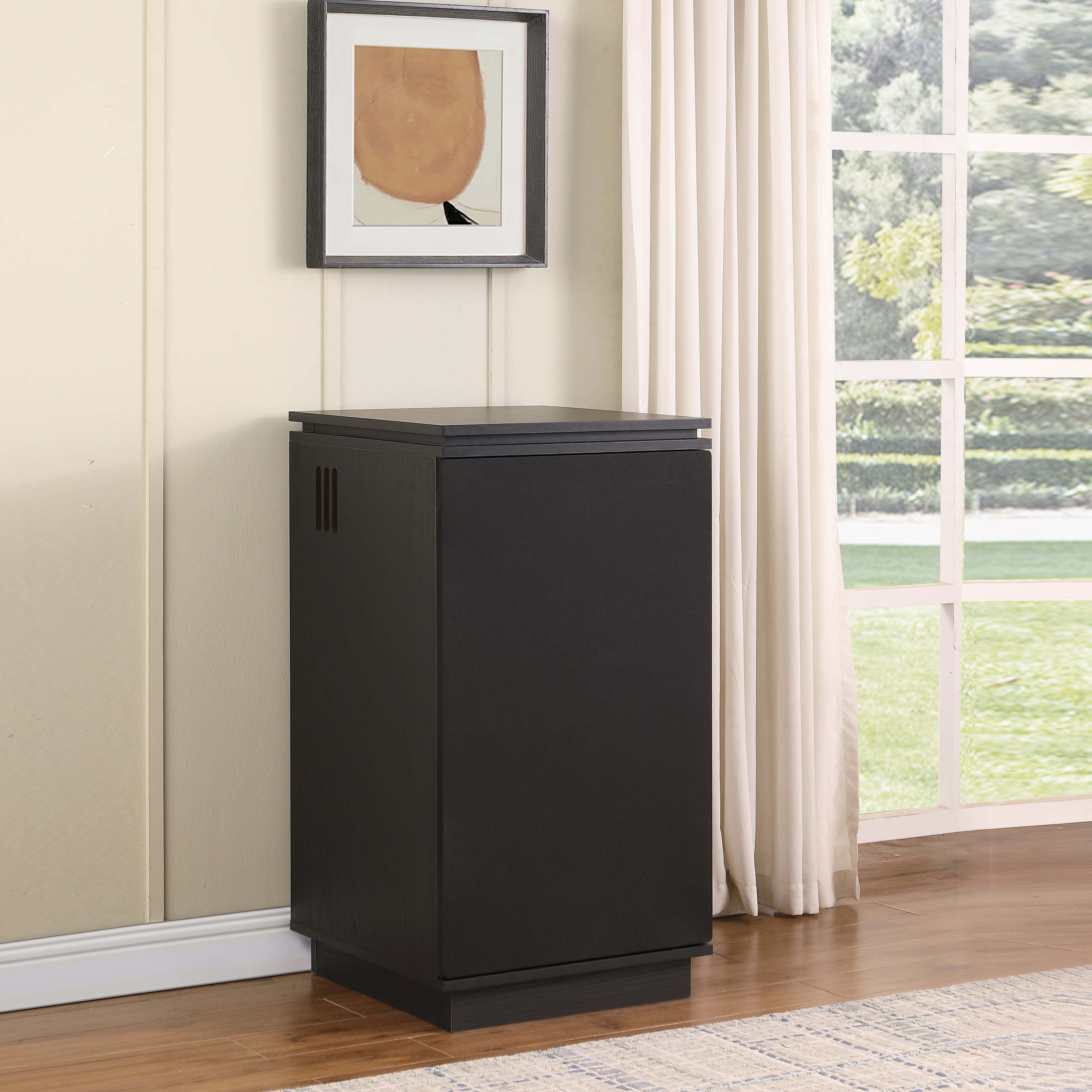 Black hi fi cabinet discount