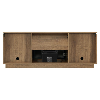 Tauris Hollywood Entertainment Center, TV Stand, Entertainment Unit 1800mm Subwoofer Storage Dark Oak