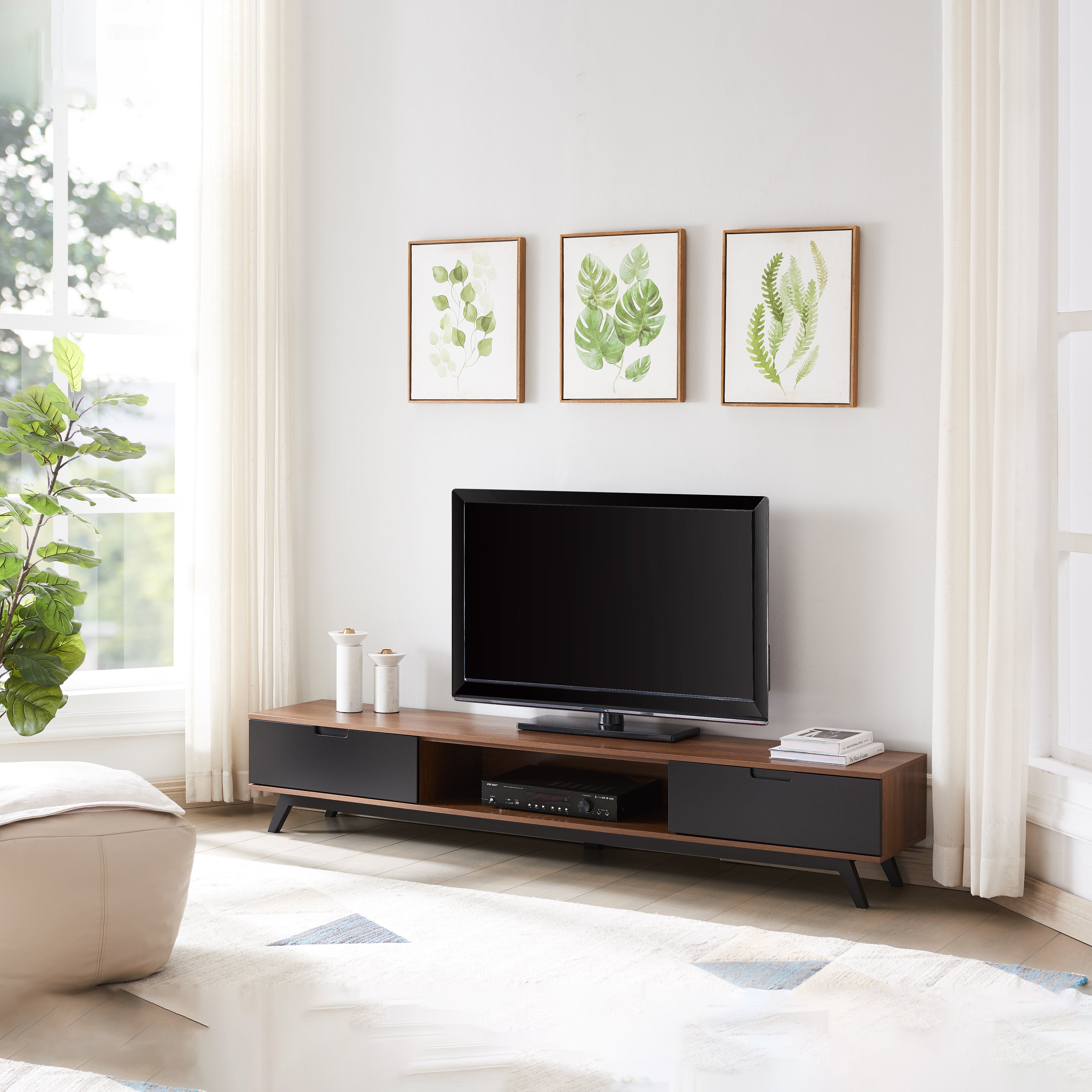 Rubberwood deals tv stand