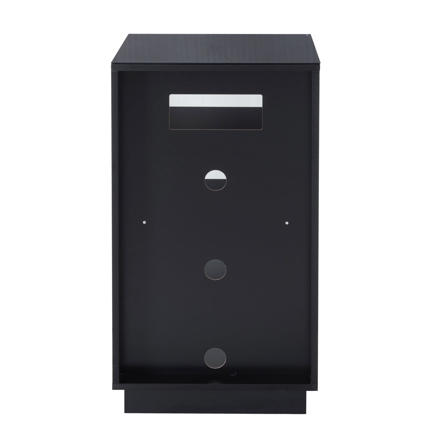 Tauris Titan Media Storage Cabinets & Racks, Hi Fi Cabinet 1000mm Two Adjustable Shelves, Glass Door Tempered Glass, Black