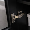 Tauris Titan Media Storage Cabinets & Racks, Hi Fi Cabinet 1000mm Two Adjustable Shelves, Glass Door Tempered Glass, Black