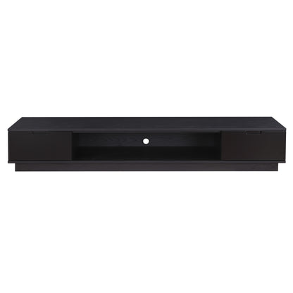 Tauris Rio Entertainment Center, TV Cabinet, Entertainment Unit 2200mm, Black Oak Blank Background 