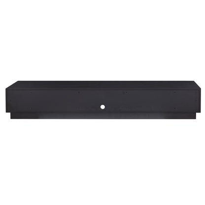 Tauris Rio Entertainment Center, TV Cabinet, Entertainment Unit 2200mm, Black Oak Blank Background 