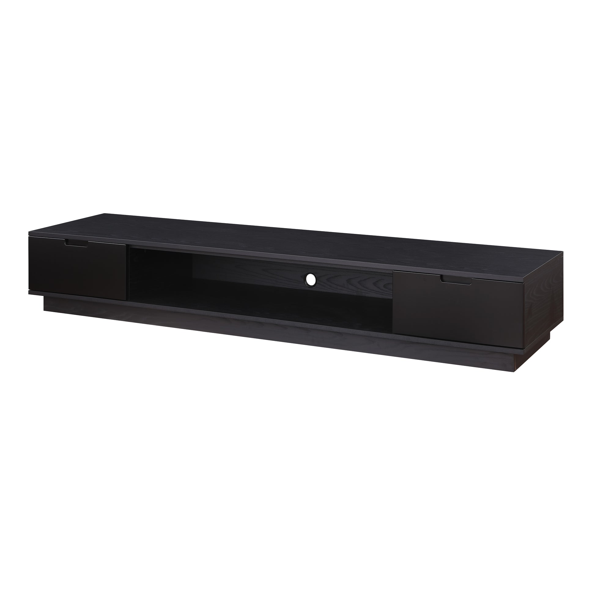 Tauris Rio Entertainment Center, TV Cabinet, Entertainment Unit 2200mm, Black Oak Blank Background 