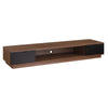 Tauris Rio Entertainment Center, TV Cabinet, Entertainment Unit 2200mm Low Line, Dark Oak Blank Background