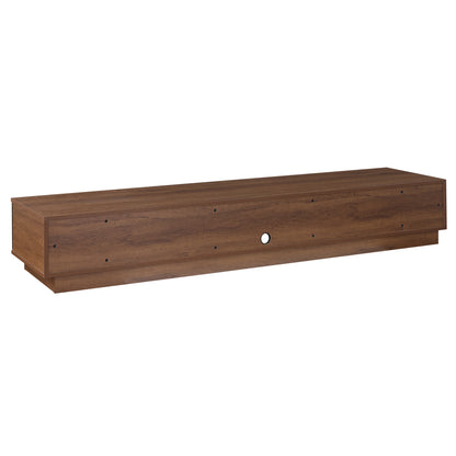 Tauris Rio Entertainment Center, TV Cabinet, Entertainment Unit 2200mm Low Line, Dark Oak Blank Background