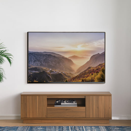 Tauris VICE1800WAL TV Unit – 1800mm Walnut Entertainment Cabinet with Sound bar Shelf