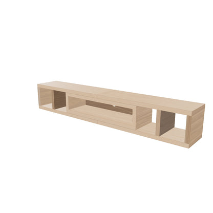 Tauris Astro Entertainment Cabinet, Extendable TV Unit, 317cm, Low Line Natural Oak