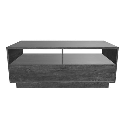 Tauris BURBANKCTBO Coffee Table – Black Oak Finish with Drawers & Shelves
