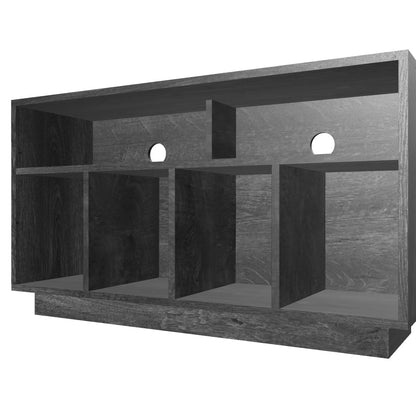 Tauris EDISON Media Stand 1200mm – Vinyl Record Storage & Component Cabinet in Black Oak Finish