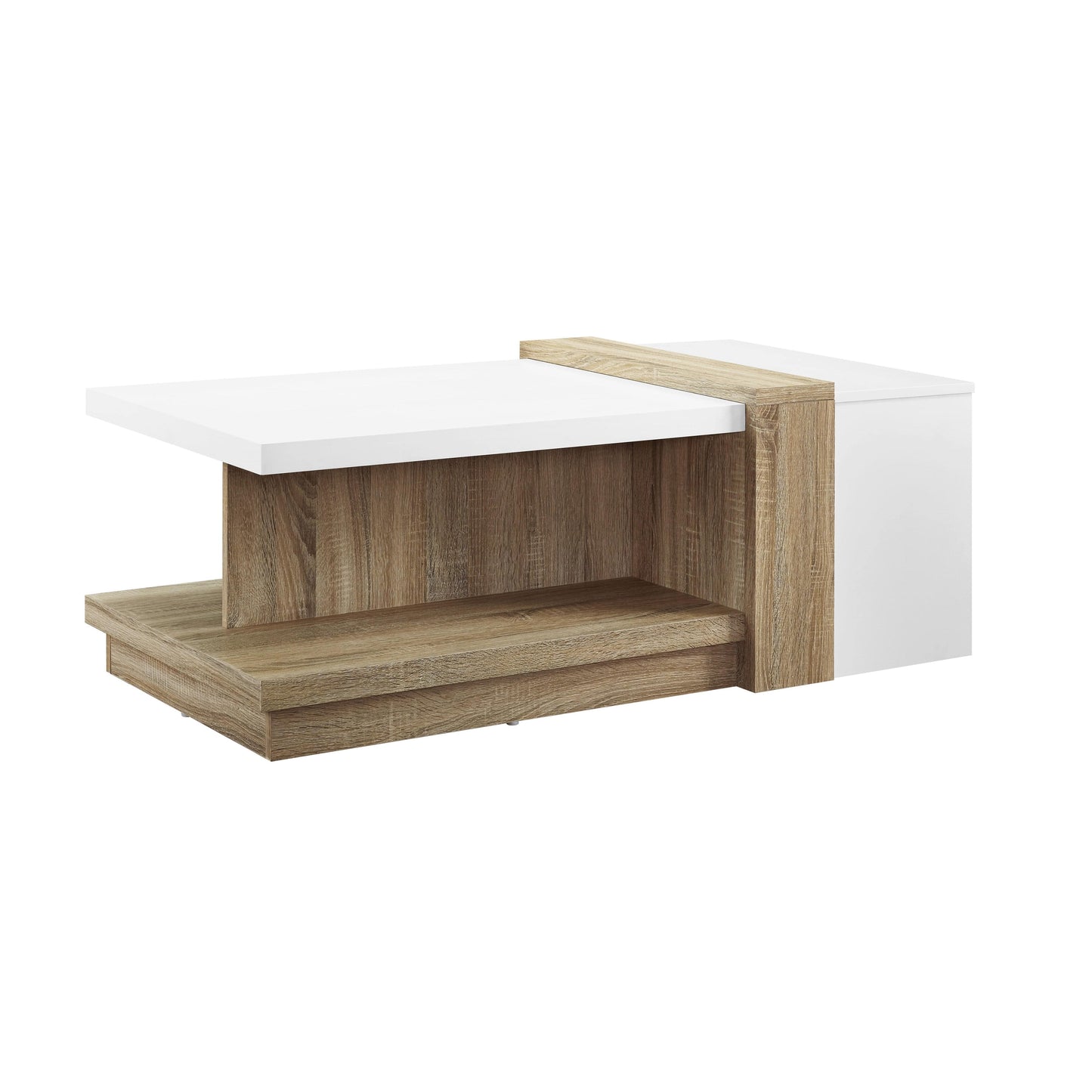 Duet Coffee Table Oak and White Home Living Store