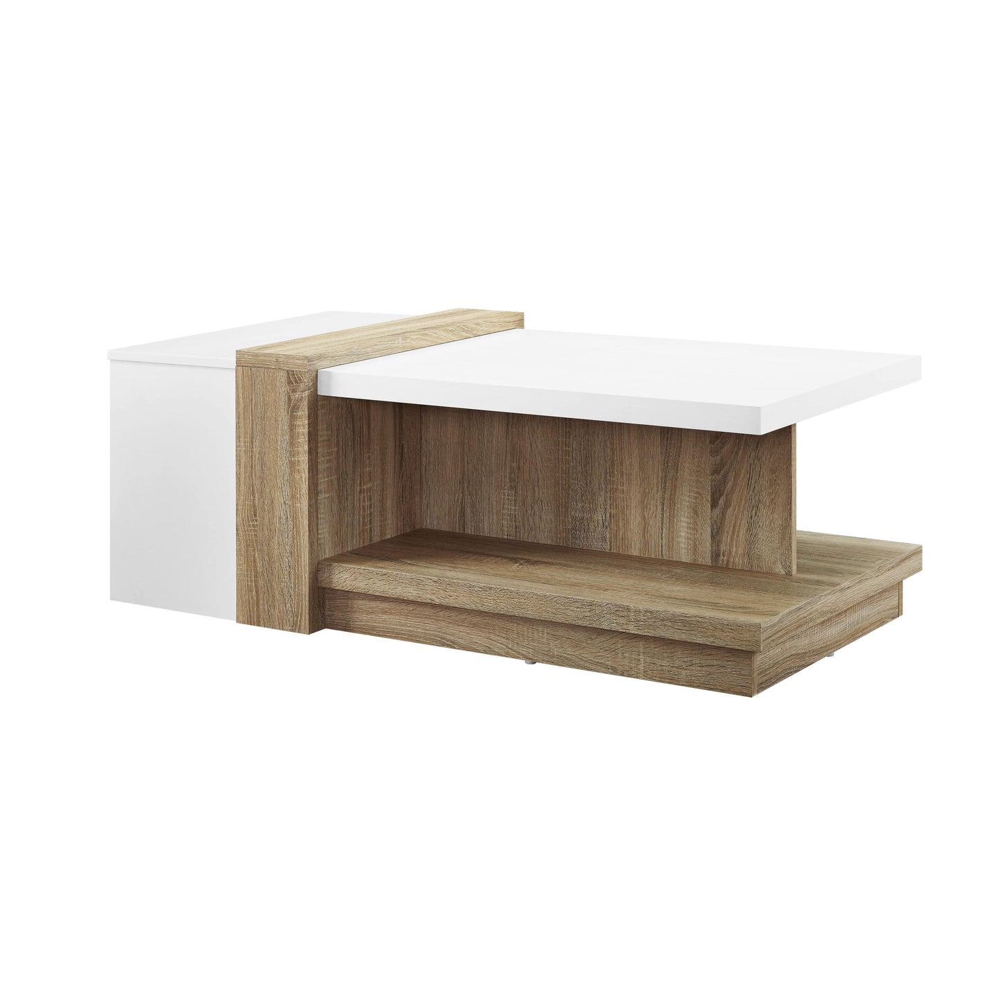 Duet Coffee Table Oak and White Home Living Store