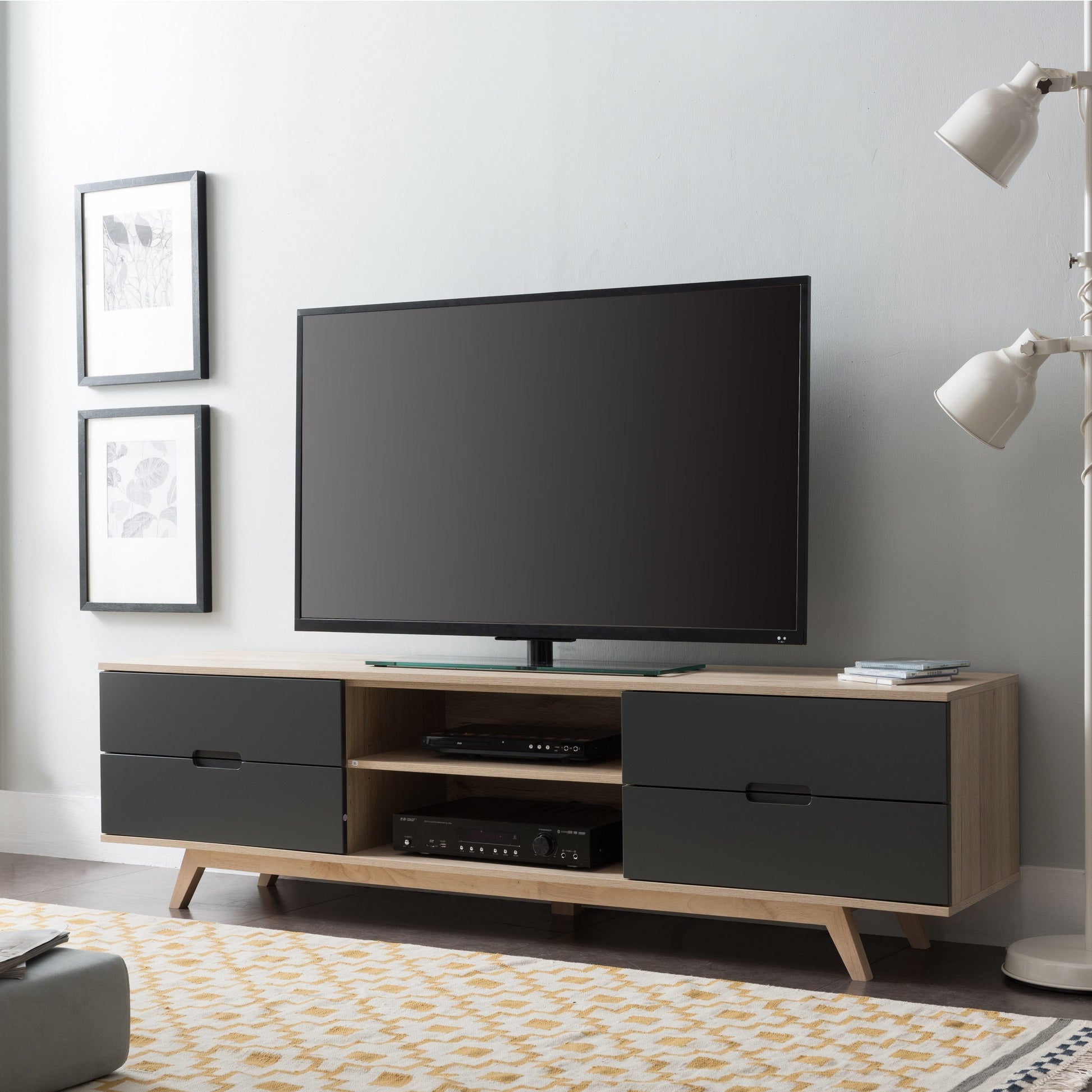 NOVA 1800 Entertainment Unit Grey by Tauris™ Furniture > Entertainment Centers & TV Stands HLS