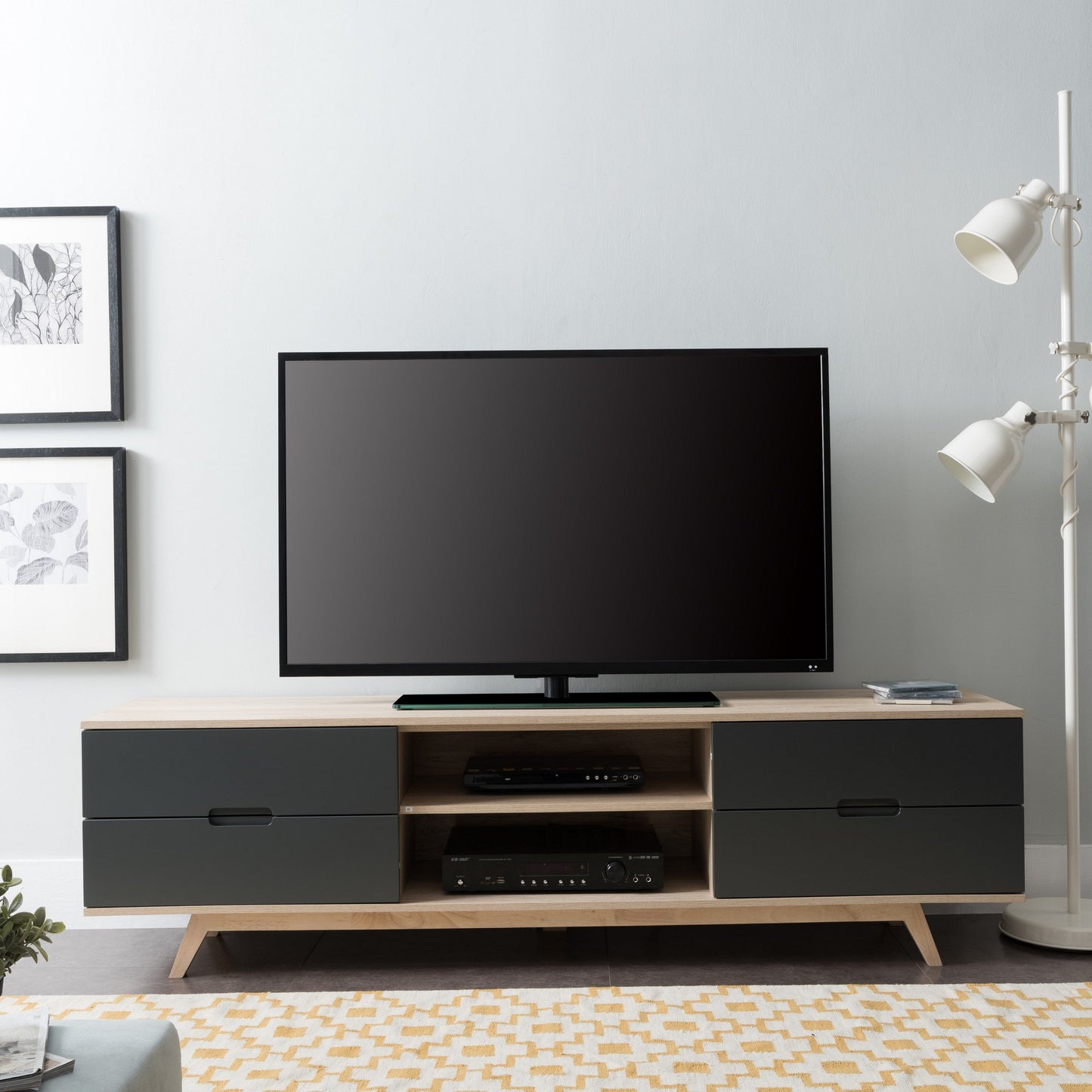 NOVA 1800 Entertainment Unit Grey by Tauris™ Furniture > Entertainment Centers & TV Stands HLS