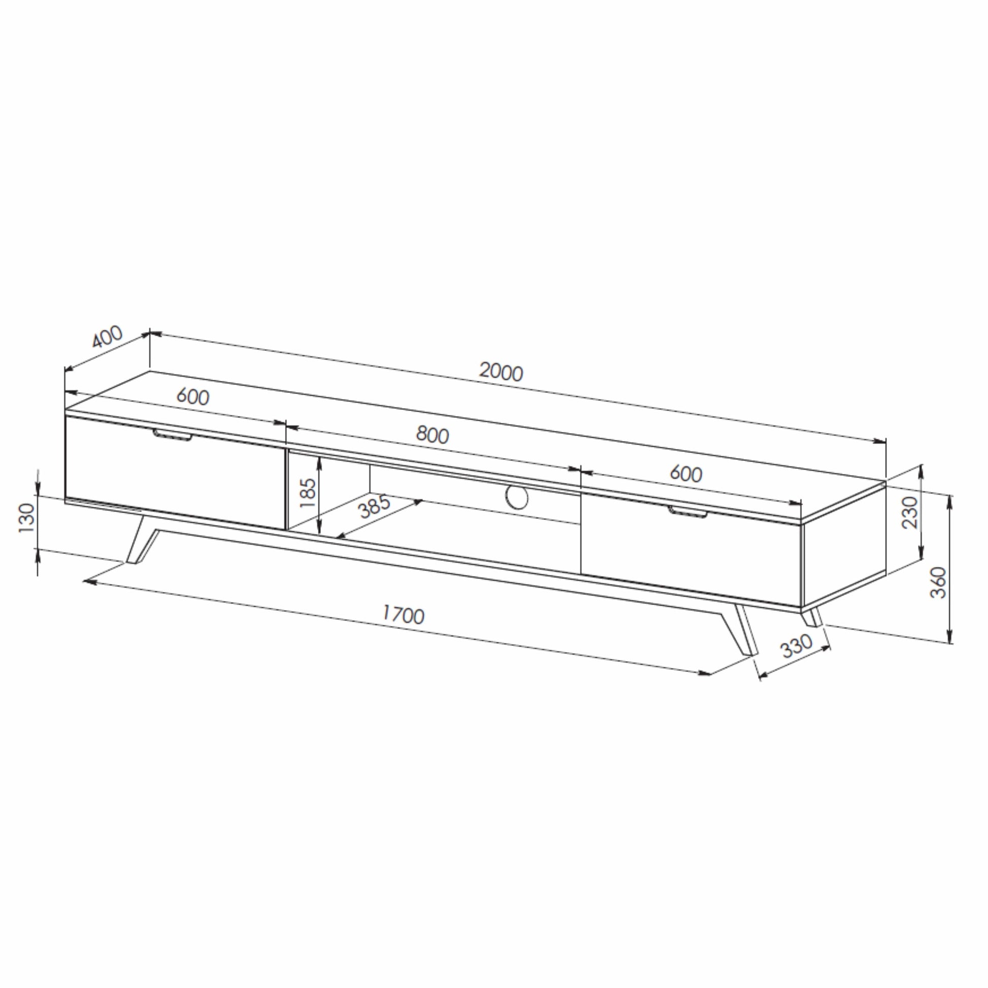 NOVA LL Entertainment Unit Grey by Tauris™ Furniture > Entertainment Centers & TV Stands HLS